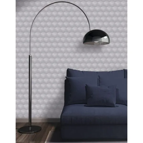 Hipnose Cinza — ambiente com o papel de parede aplicado