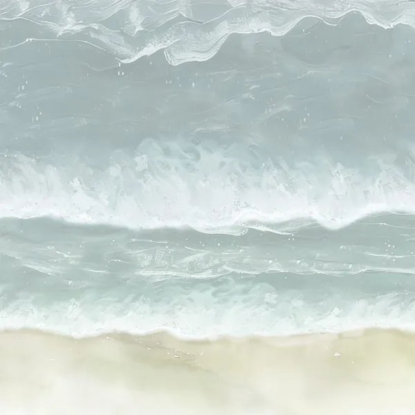 Praia Aquarela — estampa do papel de parede